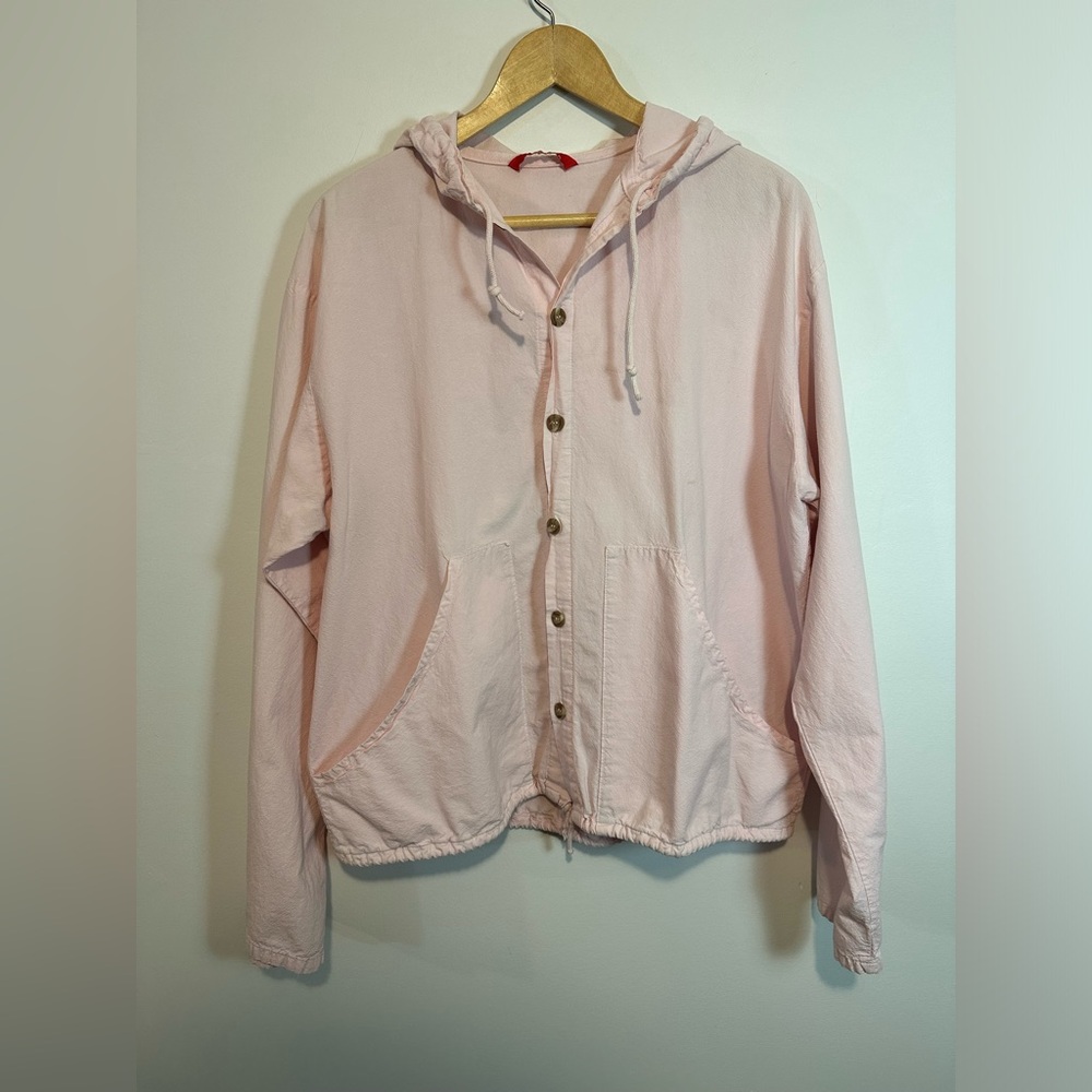 Haris Cotton 100% Cotton Baby Pink Lightweight Jacket